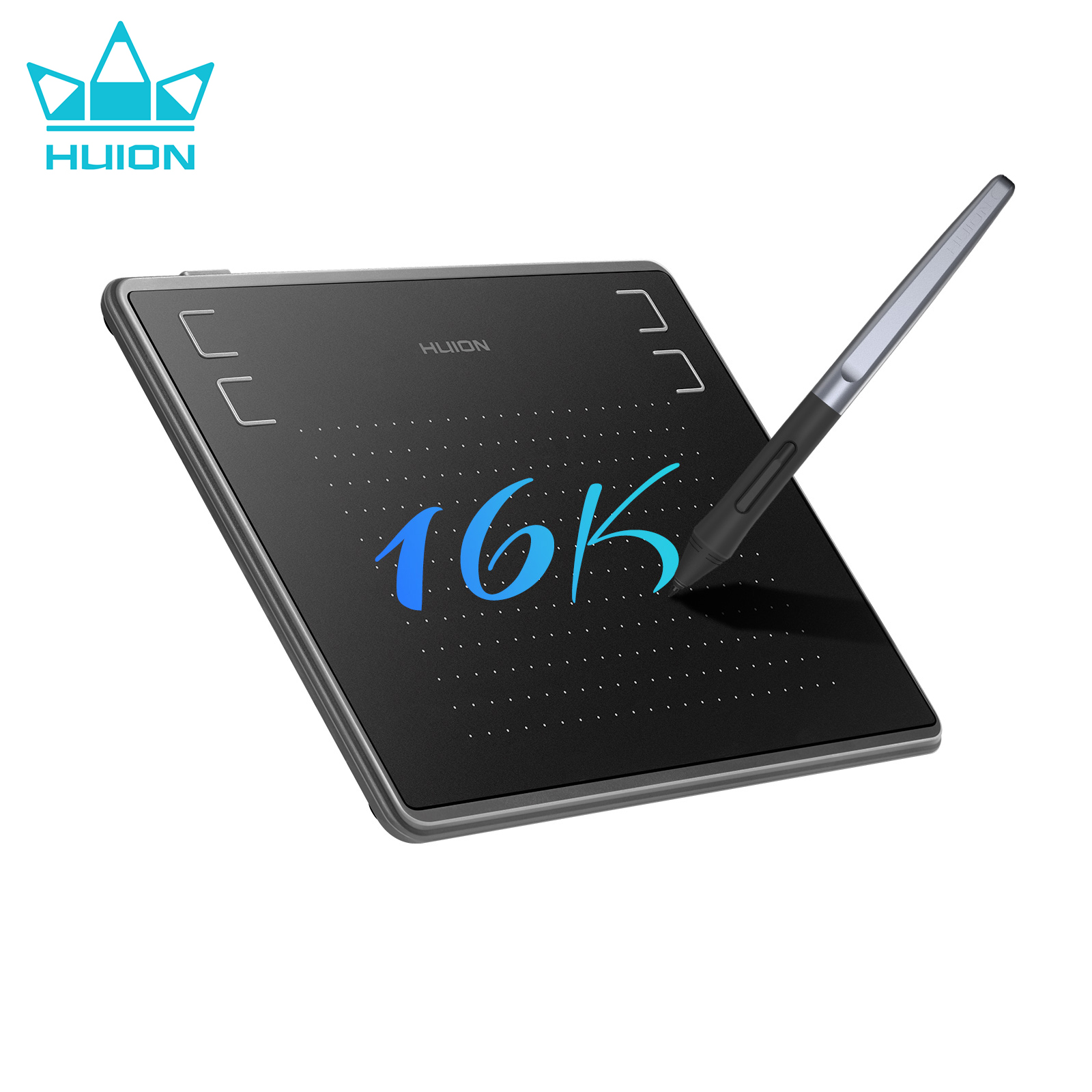 Drawing Tablet Battery Free Stylus - لوح رسم جرافيكي HUION HS64-16K مقاس