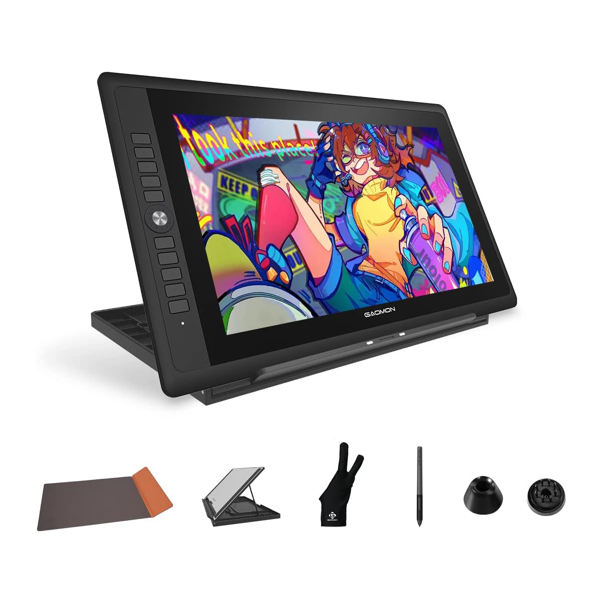 Drawing Tablet With Screen 15.6 Inch - جهاز لوحي للرسومات من جاومون طراز
