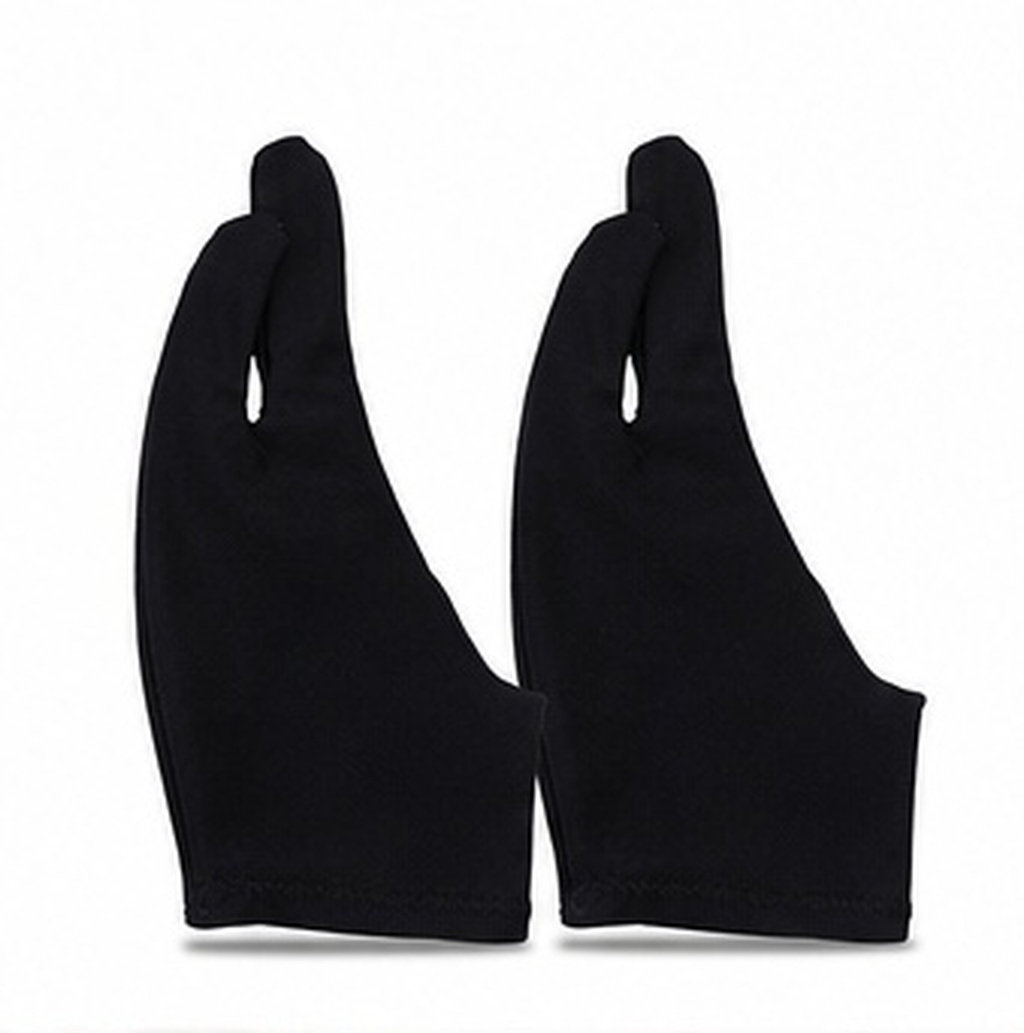 Drawing Glove Two Finger Artist - قطعتان من قفازات الرسم للفنانين، قفازات