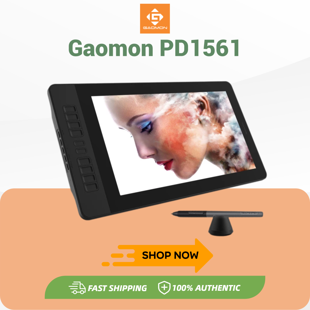 Drawing Tablet With Screen 15.6 Inch - شاشة جهاز لوحي للرسومات من GAOMON