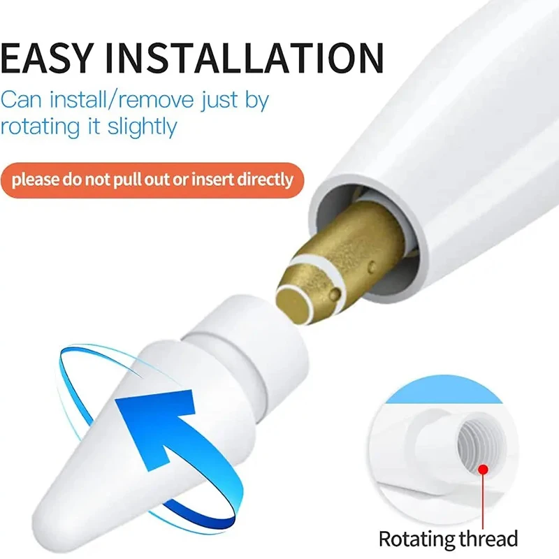 Replacement Pen Nibs Stylus - رؤوس أقلام متينة مناسبة لقلم أبل