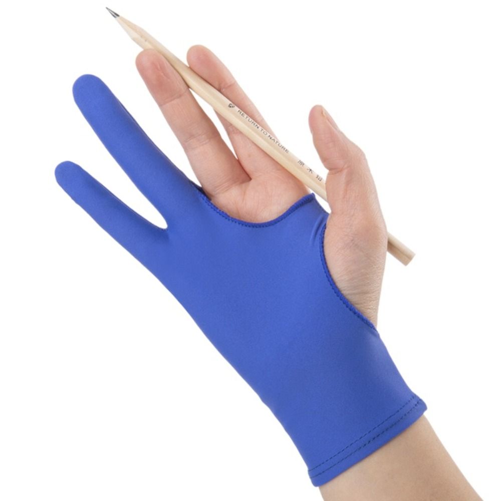 Drawing Glove Two Finger Artist - قفازات الرسم المضادة للخدش والبقع للفنانين،