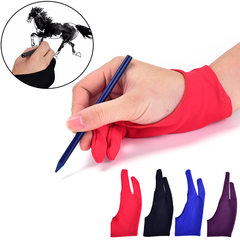 قفازة مضادة للقاذورات للرسم ال - مراجعة Drawing Glove Two Finger Artist وسعره