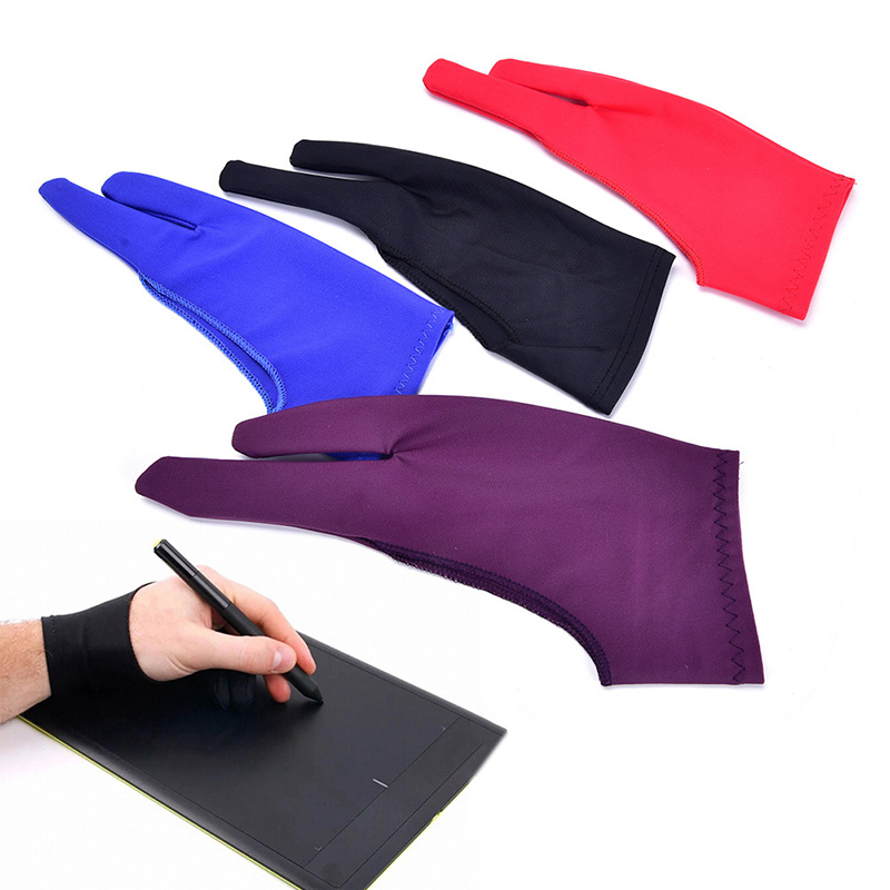 قفازة مضادة للقاذورات للرسم ال - مراجعة Drawing Glove Two Finger Artist وسعره