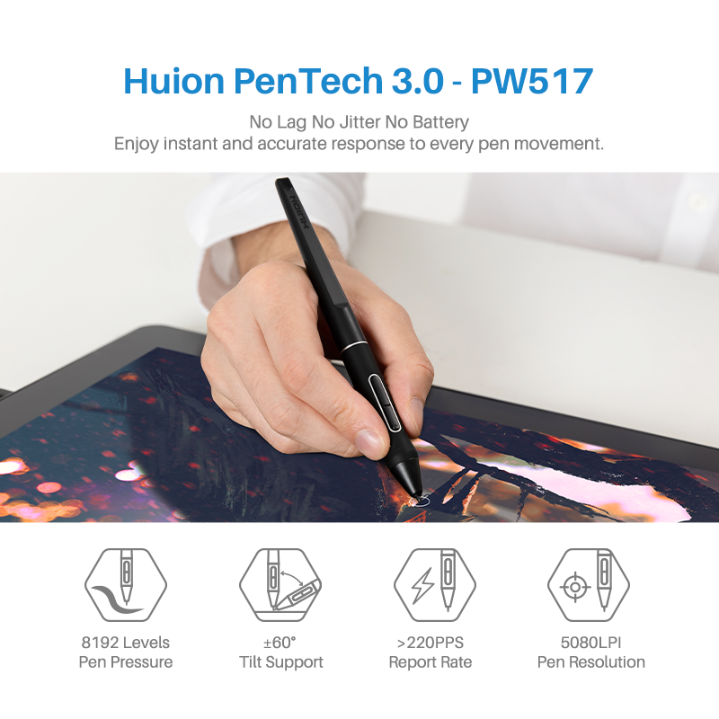 هويون كامفاس برو 16 شاشة رسم ر - مراجعة Drawing Tablet With Screen 15.6 Inch وسعره