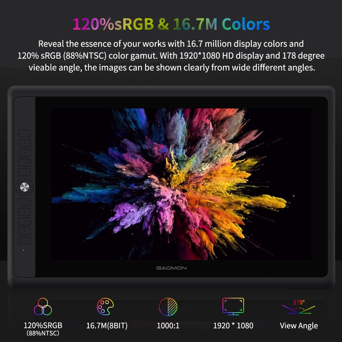 جهاز لوحي للرسومات Gaomon PD15 - مراجعة Drawing Tablet With Screen 15.6 Inch وسعره