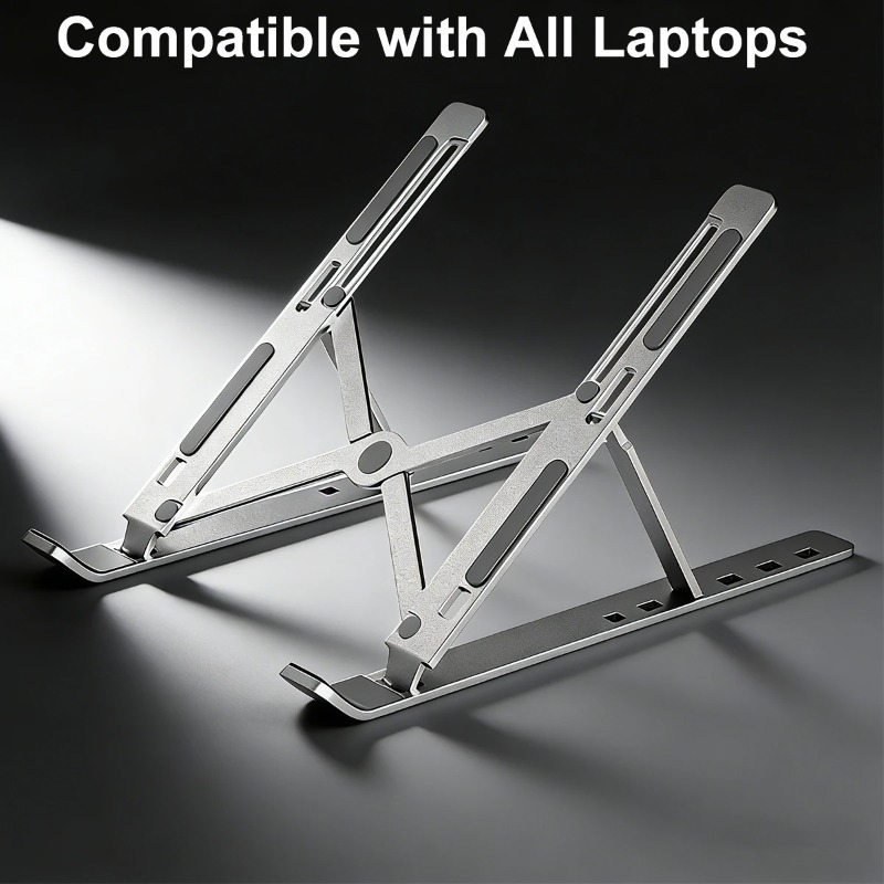حامل لابتوب قابل للطي لماك بوك - مراجعة Tablet Stand Adjustable Aluminum وسعره