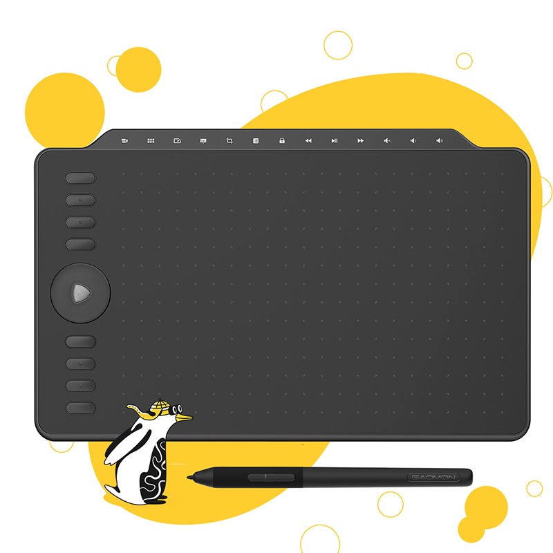 GAOMON-جهاز لوحي للرسم ، دعم ا - مراجعة Graphics Tablet 13 Inch 8192 وسعره