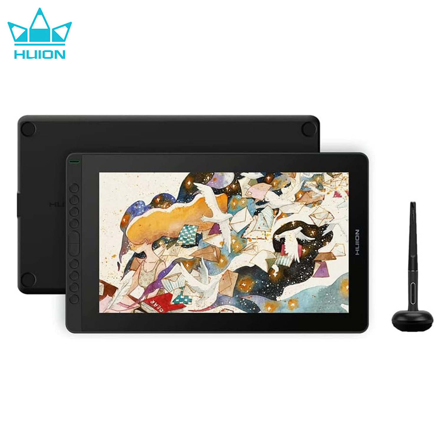 تابلت رسم Huion KAMVAS 16 قلم  - مراجعة Drawing Tablet With Screen 15.6 Inch وسعره