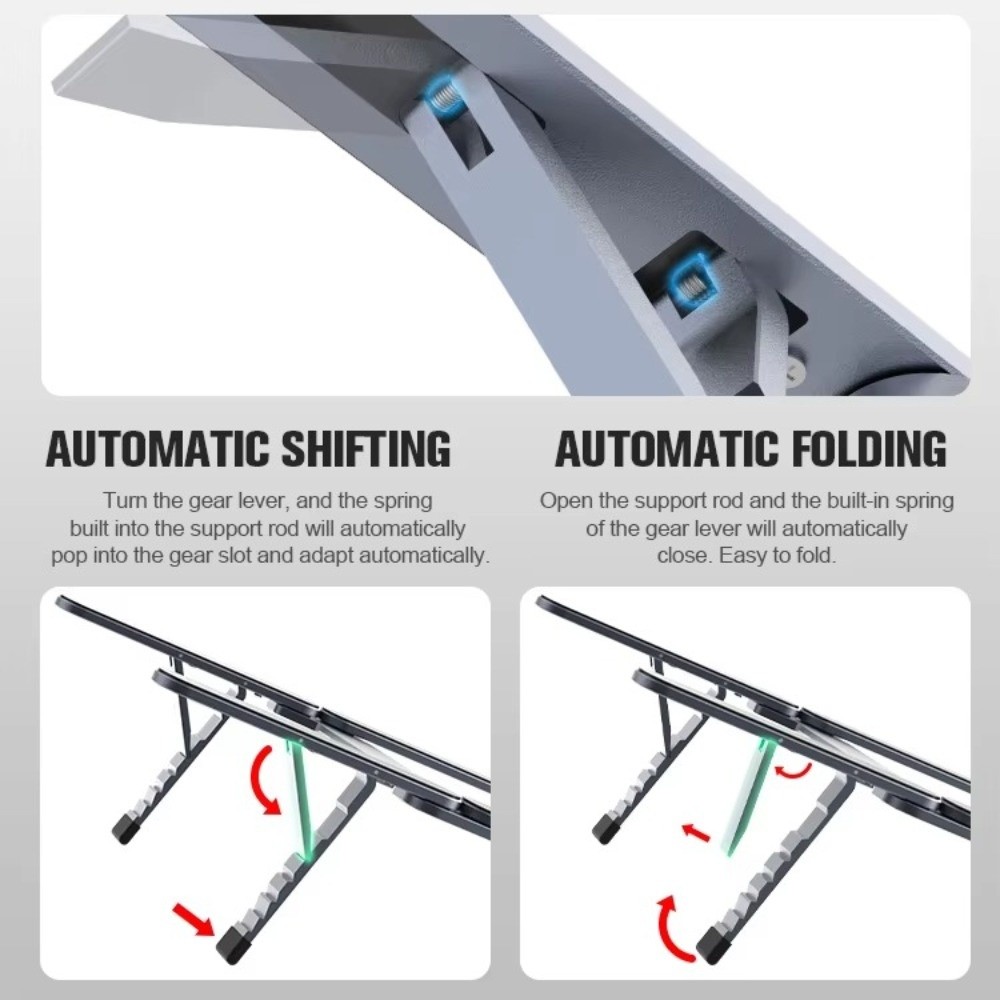 حامل لابتوب جديد من سبائك الأل - مراجعة Tablet Stand Adjustable Aluminum وسعره