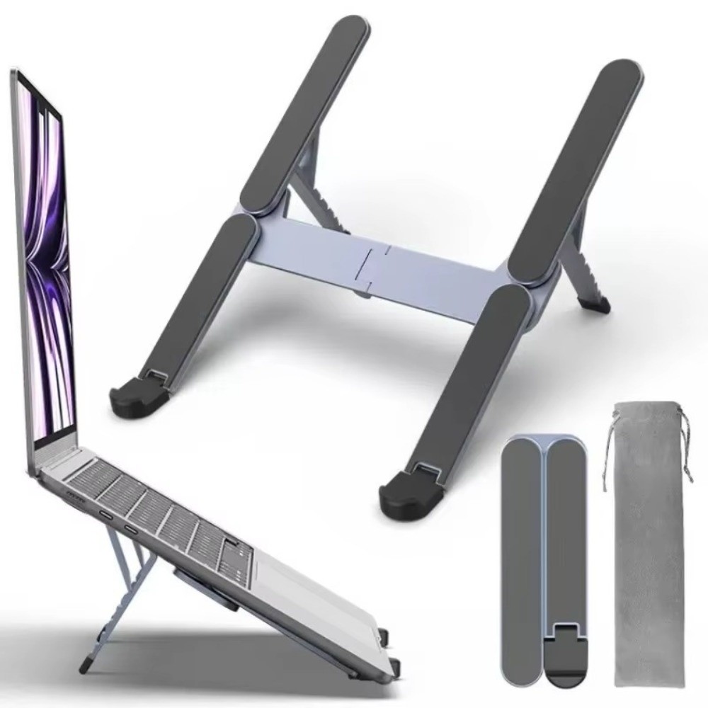 حامل لابتوب جديد من سبائك الأل - مراجعة Tablet Stand Adjustable Aluminum وسعره