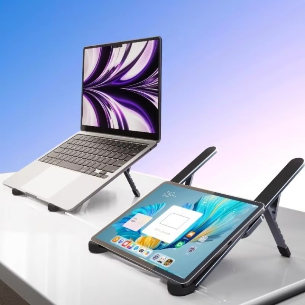 حامل لابتوب جديد من سبائك الأل - مراجعة Tablet Stand Adjustable Aluminum وسعره