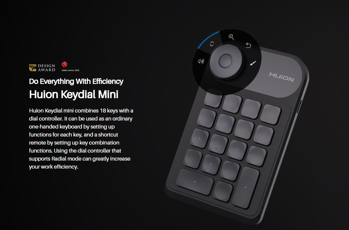 لوحة مفاتيح Mini KeyDail K20 م - مراجعة Pen Display With Express Keys وسعره