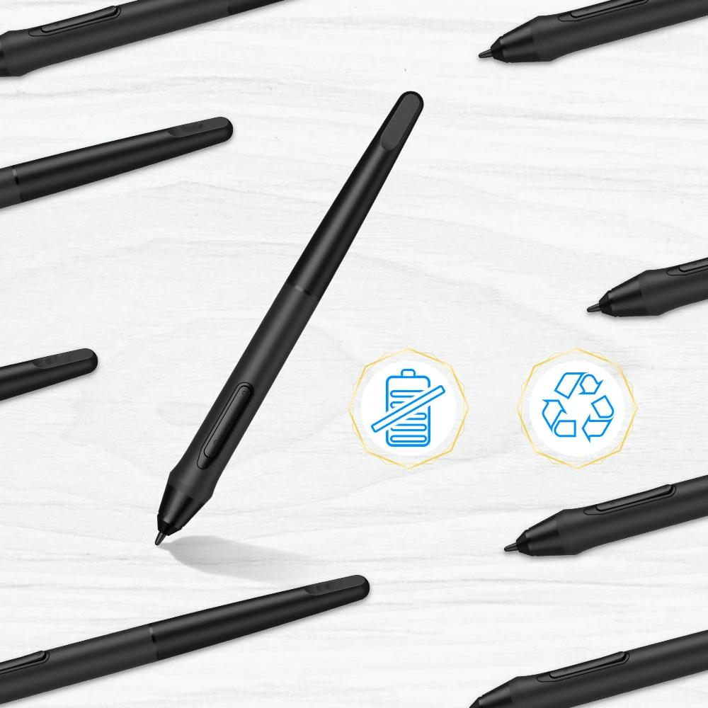 قلم رقمي سلبي بدون بطارية، طرا - مراجعة Drawing Tablet Battery Free Stylus وسعره