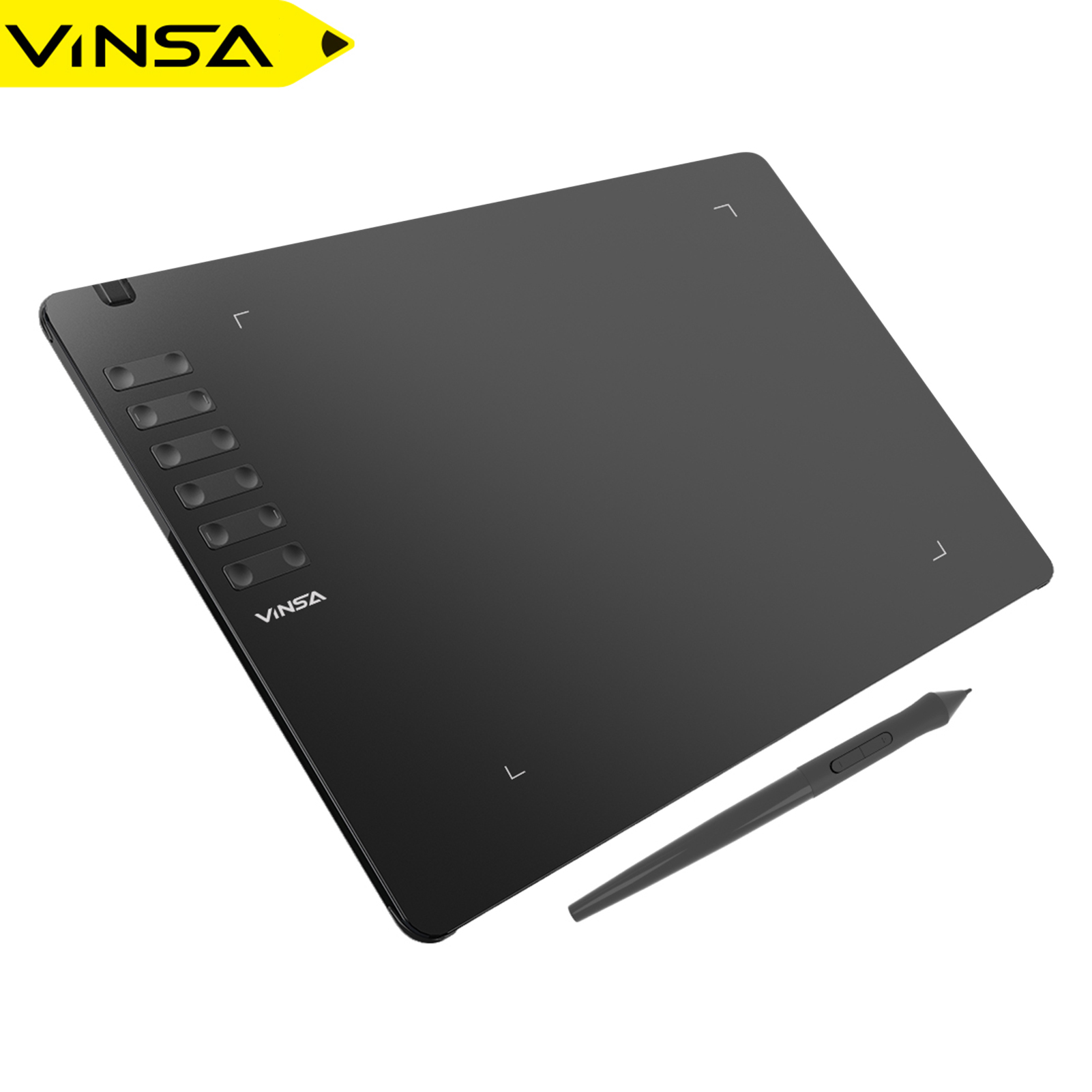 تابلت رسم الرسومات VINSA T1161 - مراجعة Drawing Tablet Battery Free Stylus وسعره