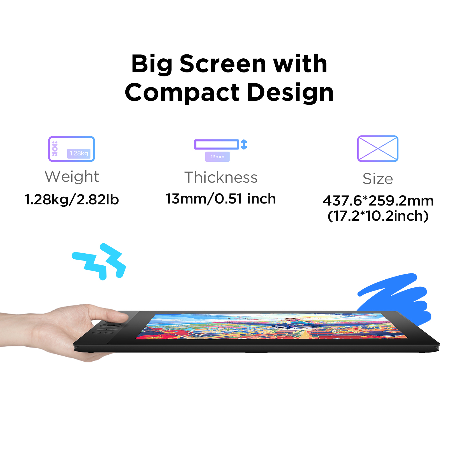 جهاز رسم UGEE UE16 بشاشة مقاس  - مراجعة Drawing Tablet With Screen 15.6 Inch وسعره