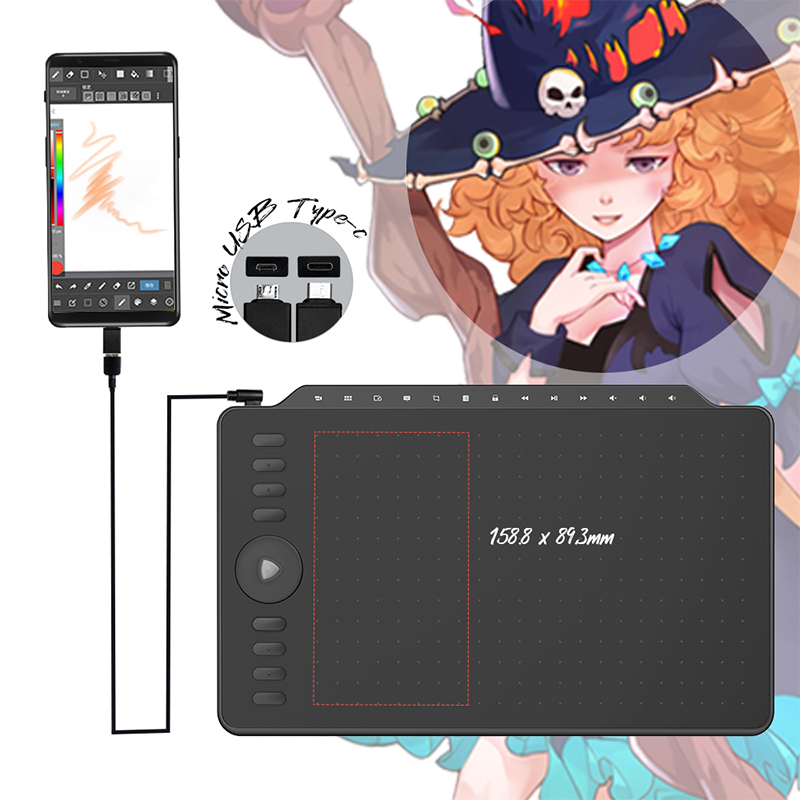 تابلت الرسم GAOMON M1220 مقاس  - مراجعة Graphics Tablet 13 Inch 8192 وسعره