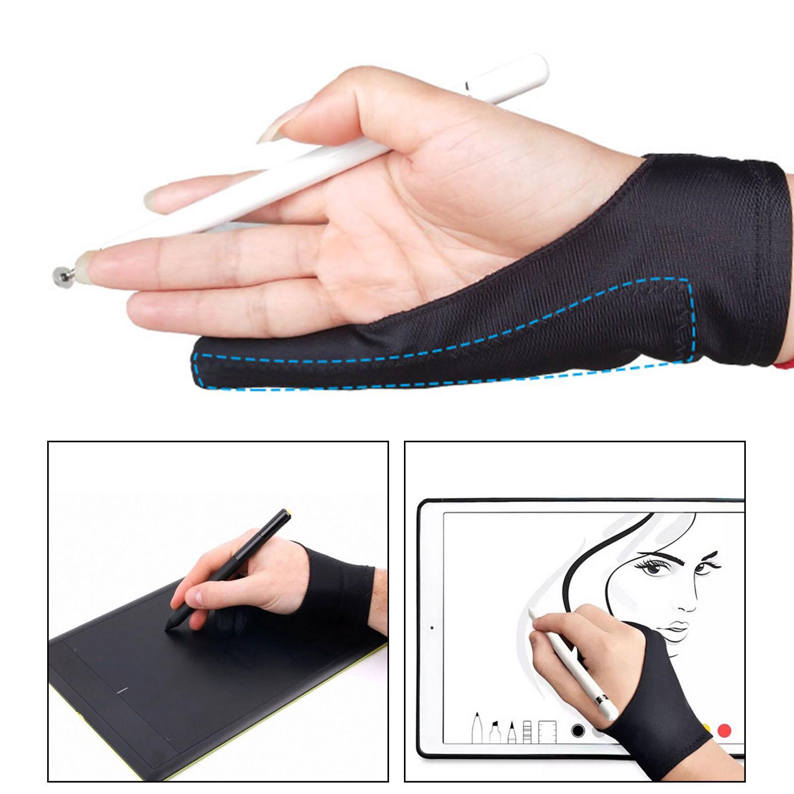قفاز فني بفتحتين للأصابع للاست - مراجعة Drawing Glove Two Finger Artist وسعره