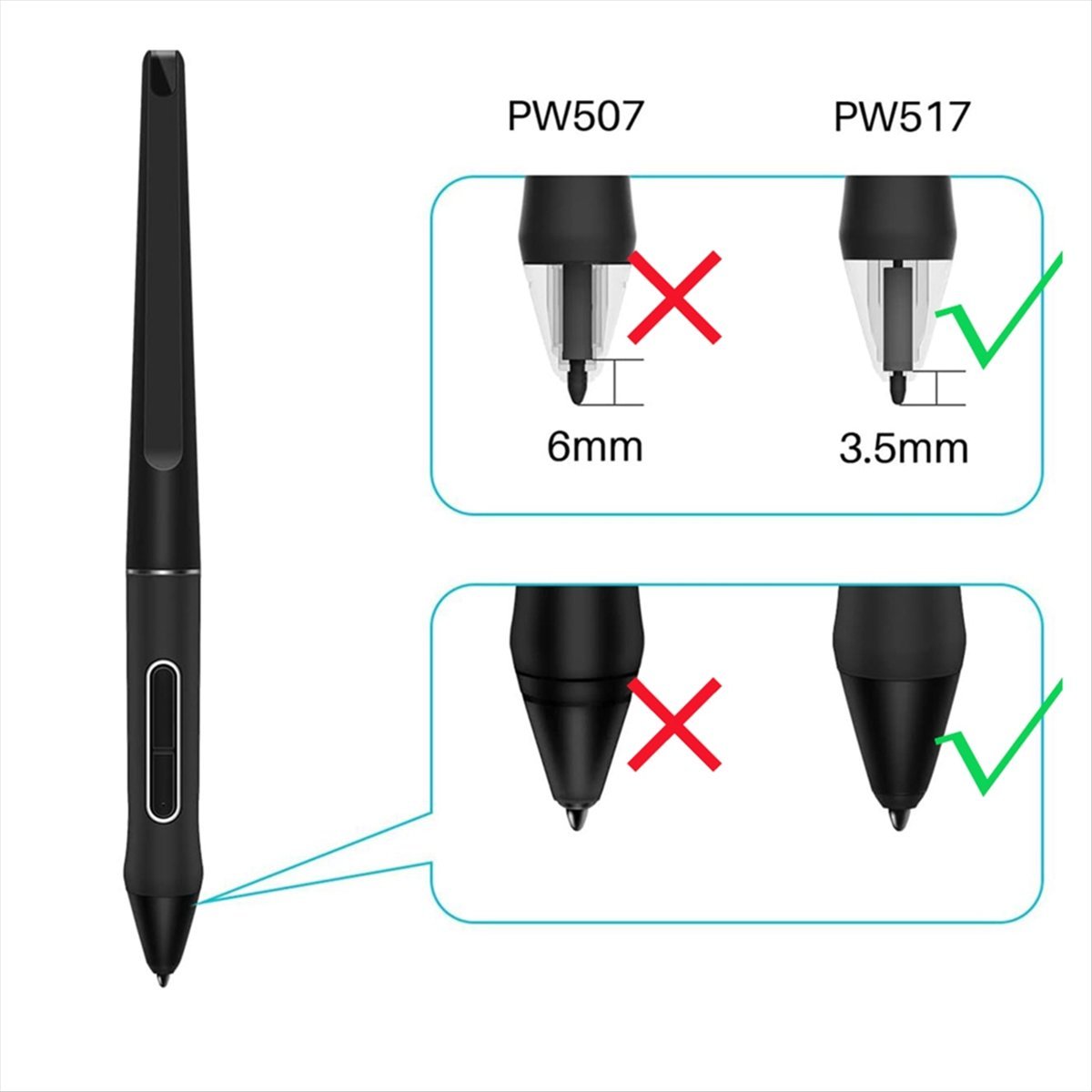 عبوة من 10 رؤوس بديلة لقلم ستا - مراجعة Replacement Pen Nibs Stylus وسعره