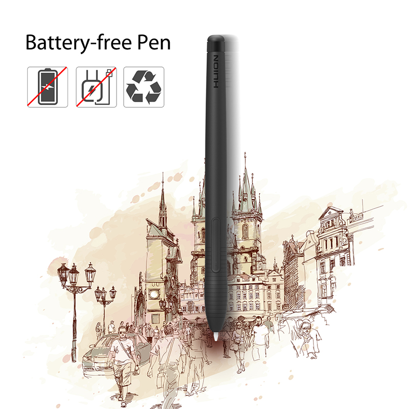 لوح رسم HUION Inspiroy H430P م - مراجعة Drawing Tablet Battery Free Stylus وسعره