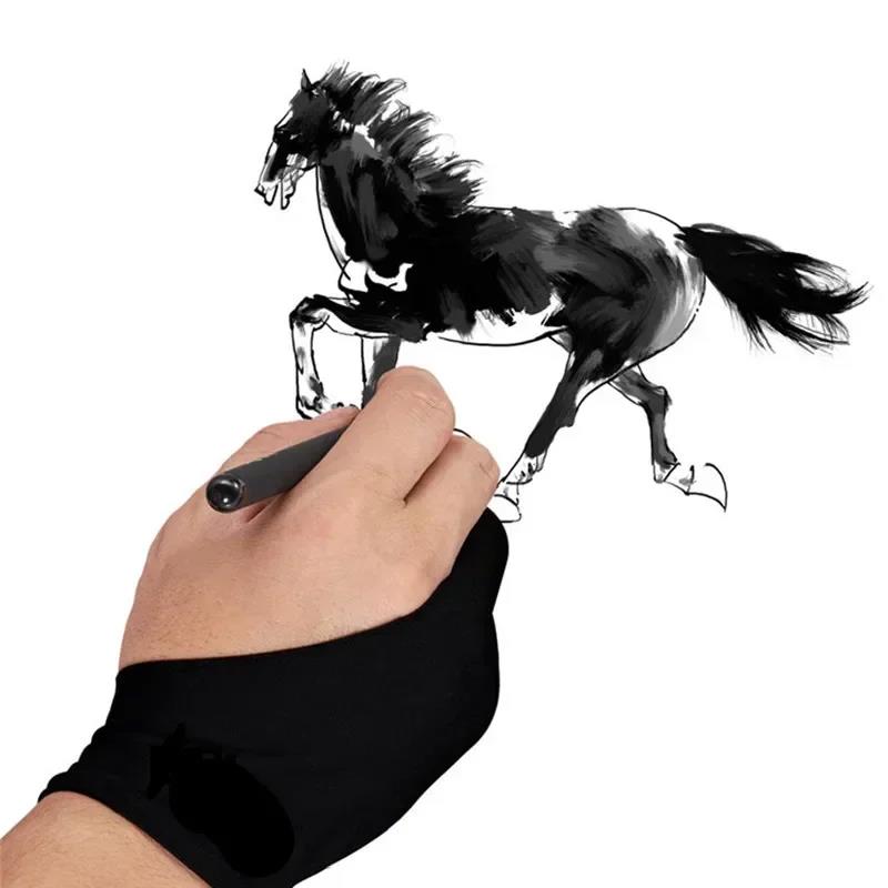 قفاز رسم مضاد للمس بإصبعين قفا - مراجعة Drawing Glove Two Finger Artist وسعره