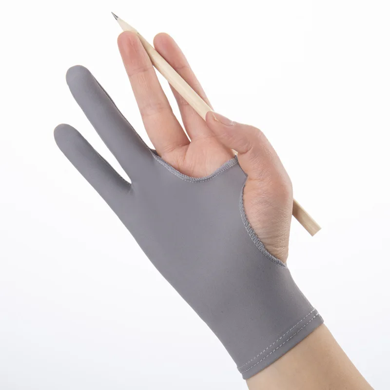 قفاز ببصمة إصبعين مضاد للتلوث  - مراجعة Drawing Glove Two Finger Artist وسعره