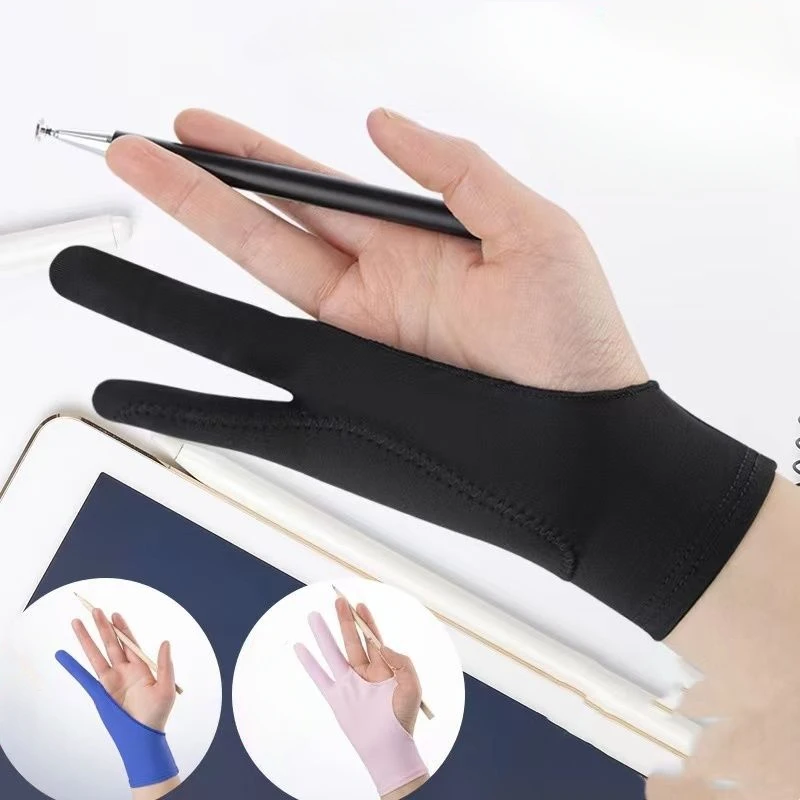 قفاز ببصمة إصبعين مضاد للتلوث  - مراجعة Drawing Glove Two Finger Artist وسعره
