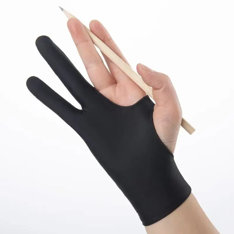 قفاز ببصمة إصبعين مضاد للتلوث  - مراجعة Drawing Glove Two Finger Artist وسعره