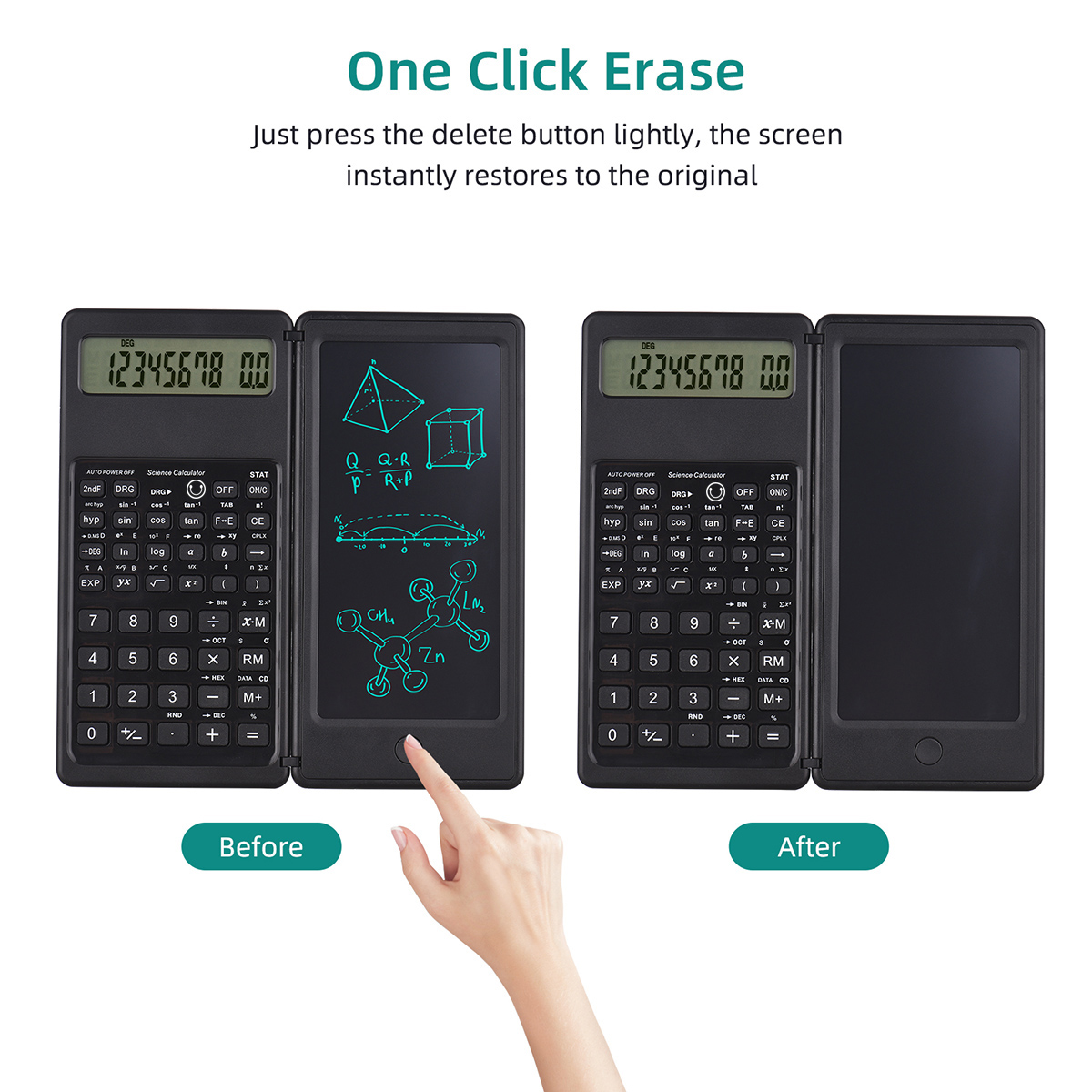 آلة حاسبة محمولة مع شاشة LCD م - مراجعة Drawing Tablet Battery Free Stylus وسعره