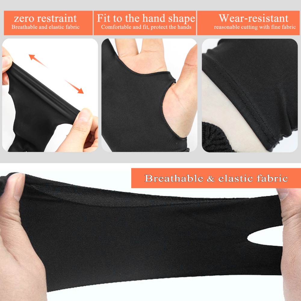 زوج من قفازات الرسم المتينة بت - مراجعة Drawing Glove Two Finger Artist وسعره